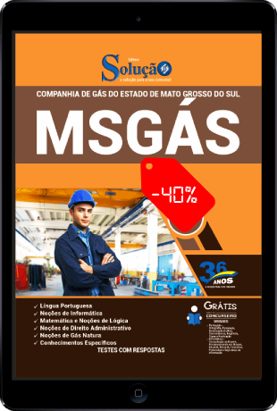 Apostila Concurso MSGÁS 2021 PDF Download Desconto