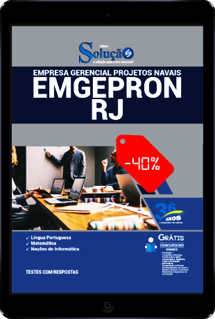 Apostila Concurso EMGEPRON RJ 2021 PDF Download Grátis
