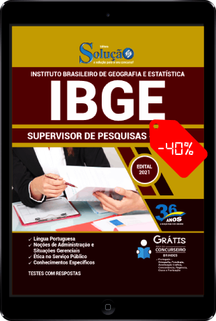 Apostila IBGE 2021 Supervisor de Pesquisas PDF Download