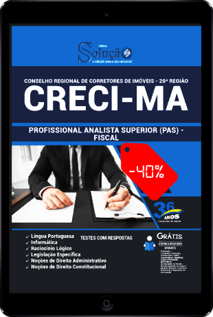 Apostila CRECI MA 2021 PDF Download Grátis Fiscal