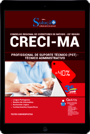 Apostila CRECI MA 2021 PDF Download Grátis Técnico Administrativo