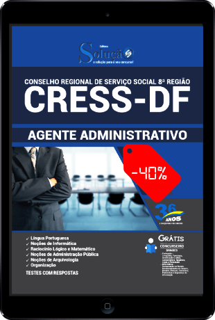Apostila CRESS DF 2021 PDF Download Grátis Agente Administrativo
