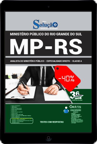 Apostila MP RS 2021 PDF Download Grátis Analista em Direito