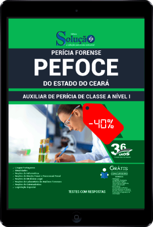 Apostila PEFOCE 2021 PDF Download Grátis Auxiliar de Perícia