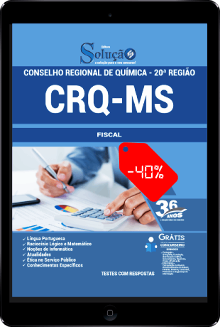 Apostila CRQ MS 2021 PDF Download Grátis Fiscal
