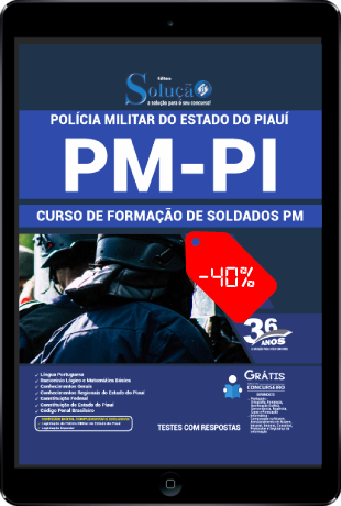 Apostila PM PI 2021 PDF Grátis Soldado PM PI