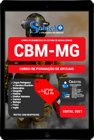 Apostila CBM MG 2021 PDF Grátis Bombeiro Militar Oficiais CBMMG 2022