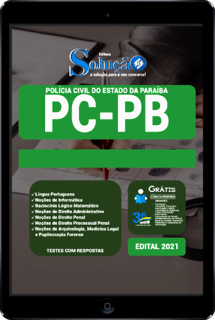 Apostila PC PB 2021 PDF Grátis Cursos Online