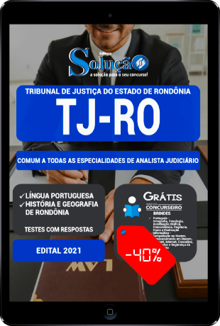 Apostila TJ RO 2021 PDF Grátis Analista Judiciário