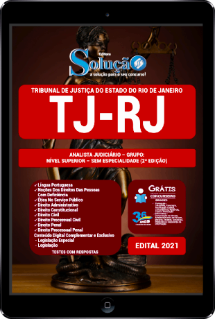 Apostila TJ RJ 2021 PDF Download Grátis Analista Judiciário