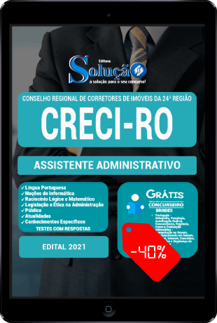 Apostila CRECI RO 2021 PDF Grátis Assistente Administrativo