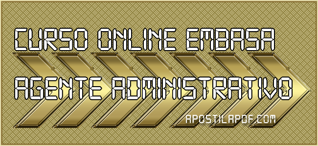 Curso Online EMBASA 2021 Agente Administrativo