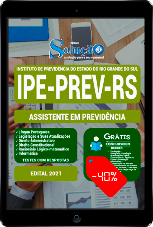Apostila IPE PREV RS 2021 PDF Grátis Assistente em Previdência