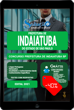 Apostila Prefeitura de Indaiatuba SP 2021 PDF Grátis