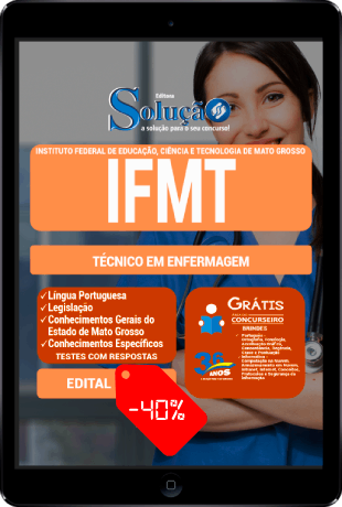 Apostila IFMT 2022 PDF Download Grátis Técnico em Enfermagem