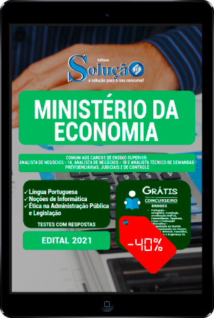 Apostila Ministério da Economia 2022 PDF Grátis