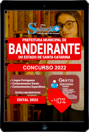 Apostila Prefeitura de Bandeirante SC 2022 PDF Download Grátis