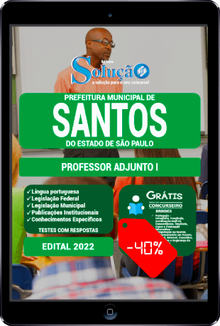 Apostila Prefeitura de Santos SP 2022 PDF Download Grátis Professor