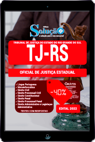 Apostila TJ RS 2022 PDF Download Grátis Oficial de Justiça