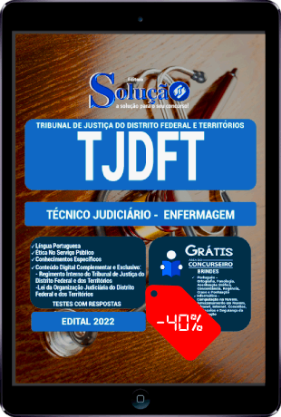 Apostila TJDFT 2022 PDF Download Técnico Judiciário Enfermagem