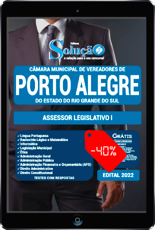 Apostila Câmara de Porto Alegre 2022 PDF Download Grátis Assessor Legislativo