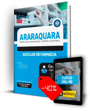 Apostila Prefeitura de Araraquara SP 2022 PDF Download Grátis Curso Online Auxiliar de Farmácia