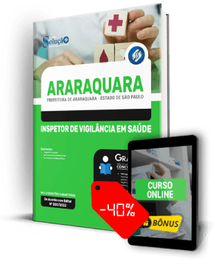 Apostila Prefeitura de Araraquara SP 2022 PDF Download Grátis Inspetor de Vigilância em Saúde