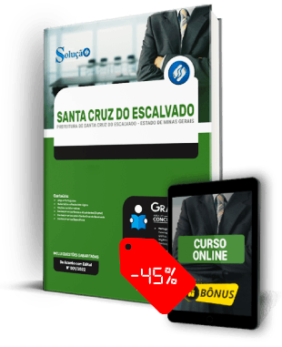 Apostila Prefeitura de Santa Cruz do Escalvado MG 2022 PDF Download Grátis Curso Online