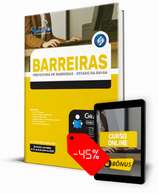 Apostila Prefeitura de Barreiras BA 2022 PDF Download Grátis Curso Online