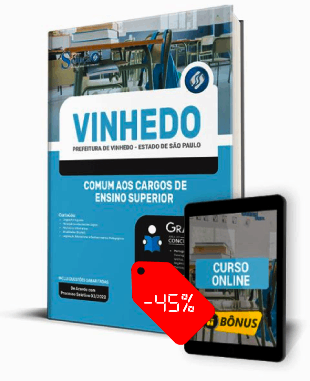 Apostila Prefeitura de Vinhedo SP 2022 PDF Download Cargos de Professor