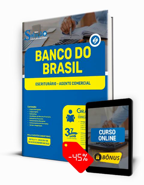 Apostila Concurso Banco do Brasil 2023 PDF Download Grátis Escriturário Agente Comercial