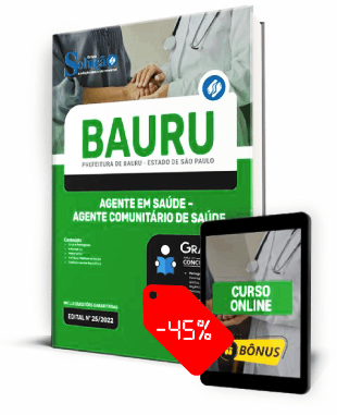 Apostila Prefeitura de Bauru SP 2023 PDF Download Grátis Curso Online