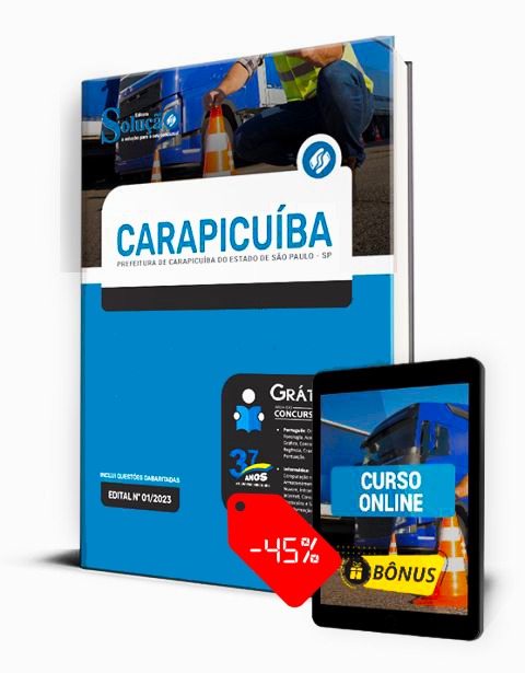 Apostila Prefeitura de Carapicuíba SP 2023 PDF Download Grátis Curso Online