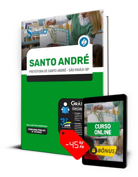 Apostila Prefeitura de Santo André SP 2023 PDF Grátis Curso Online