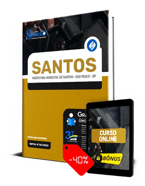 Apostila Prefeitura de Santos SP 2023 PDF Download Grátis Curso Online