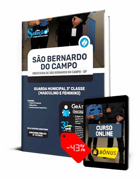 Apostila Prefeitura de São Bernardo do Campo SP 2023 PDF Grátis Curso Online