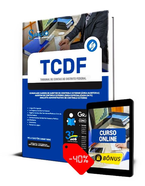 Apostila TCDF 2023 PDF Download Grátis Auditor e Analista TCDF