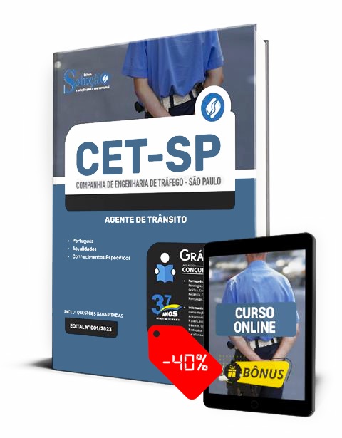 Apostila CET SP 2023 PDF Download Grátis Curso Online Agente de Trânsito