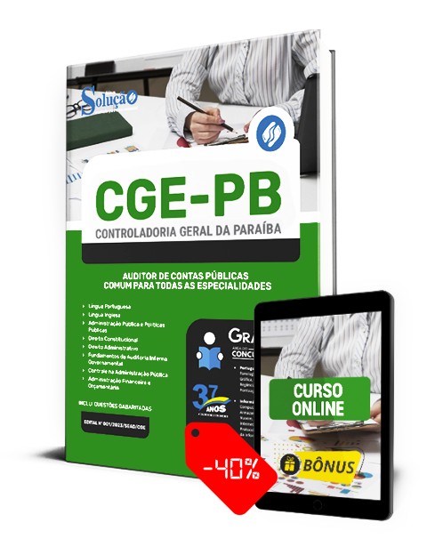 Apostila CGE PB 2023 PDF Download Grátis Curso Online
