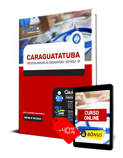 Apostila Prefeitura de Caraguatatuba SP 2023 PDF Download Grátis Curso Online