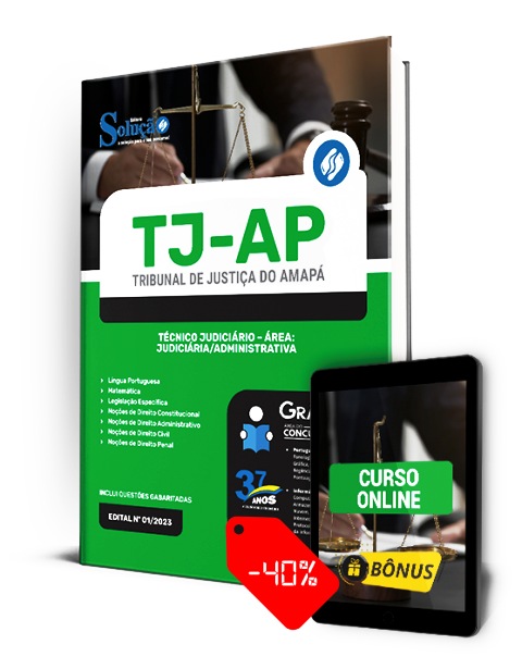 Apostila TJ AP 2023 PDF Download Grátis Curso Online Técnico Judiciário