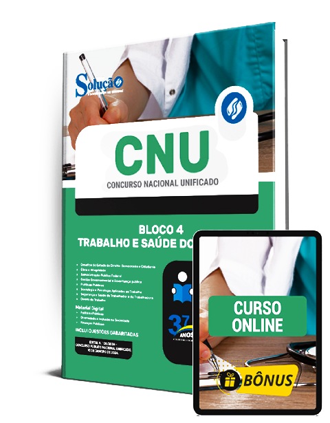 Apostila CNU 2024 PDF Download Bloco 4 Trabalho e Saúde do Servidor