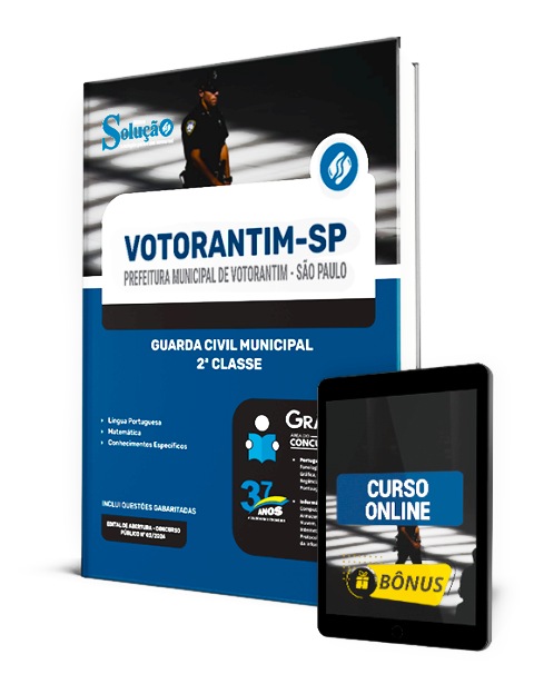 Apostila Prefeitura de Votorantim SP 2024 PDF Download Guarda Civil Municipal