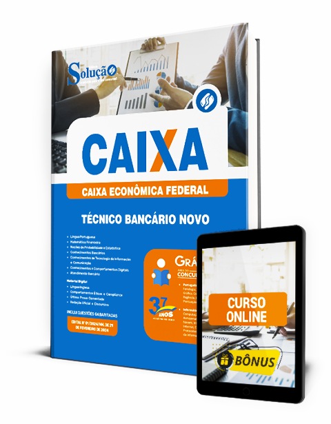 Apostila CAIXA 2024 PDF Download Grátis Curso Online
