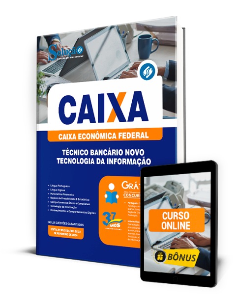 Apostila CAIXA 2024 PDF Download Grátis Curso Online Tecnologia da Informação