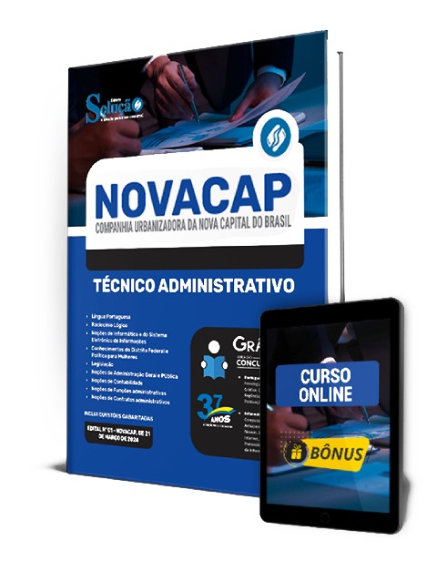 Apostila NOVACAP 2024 PDF Download Grátis Curso Online