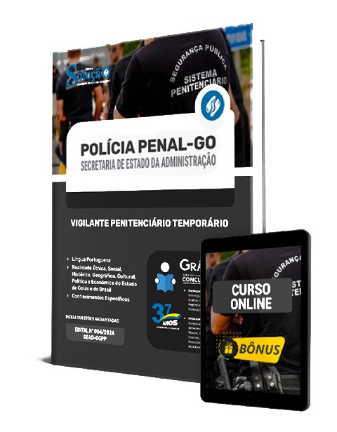 Apostila Polícia Penal GO 2024 PDF Download Grátis Curso Online
