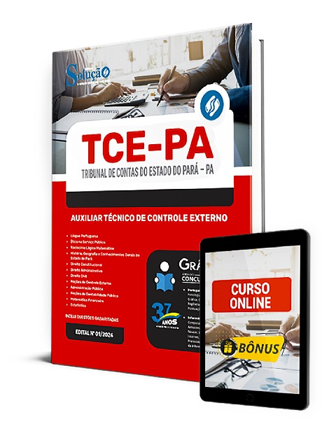 Apostila TCE PA 2024 PDF Download Grátis Curso Online