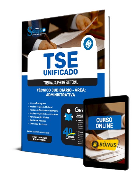 Apostila TSE Unificado Técnico Judiciário PDF Grátis Curso Online
