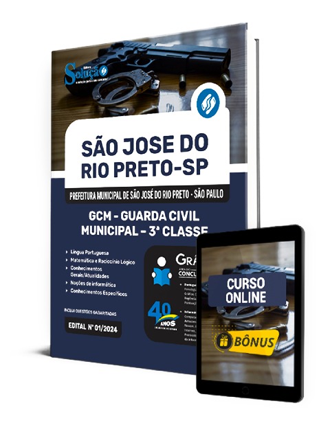 Apostila GCM São José do Rio Preto 2024 PDF Grátis Curso Online